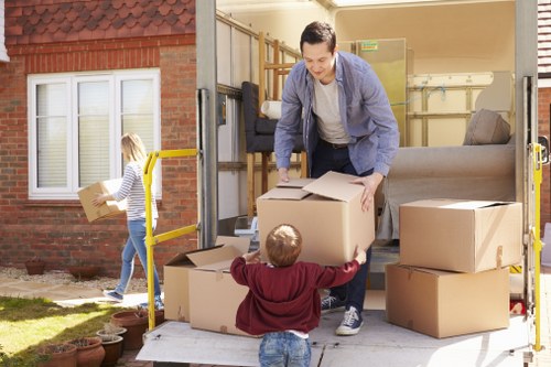 Furniture pick-up service collecting a sofa in Waterloo