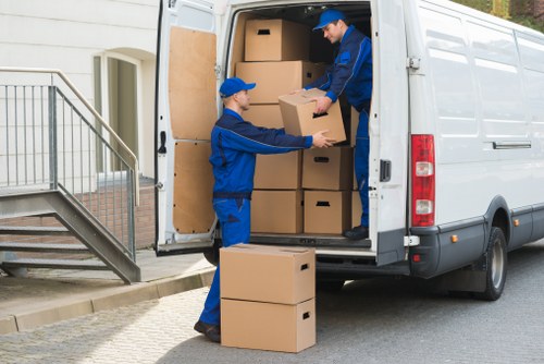 Business relocation with a hired removal truck in Waterloo