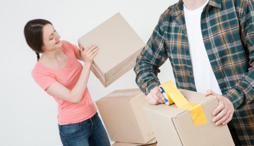Removal company team preparing a move in Waterloo