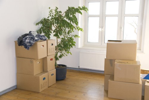 Moving van and residential street access in Waterloo