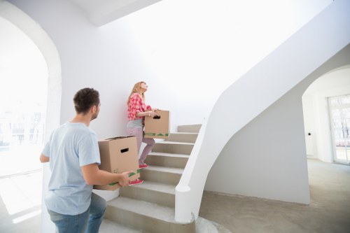 Commercial Waterloo moving company organizing office relocation