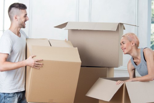 Household items being carefully moved by Waterloo removals experts